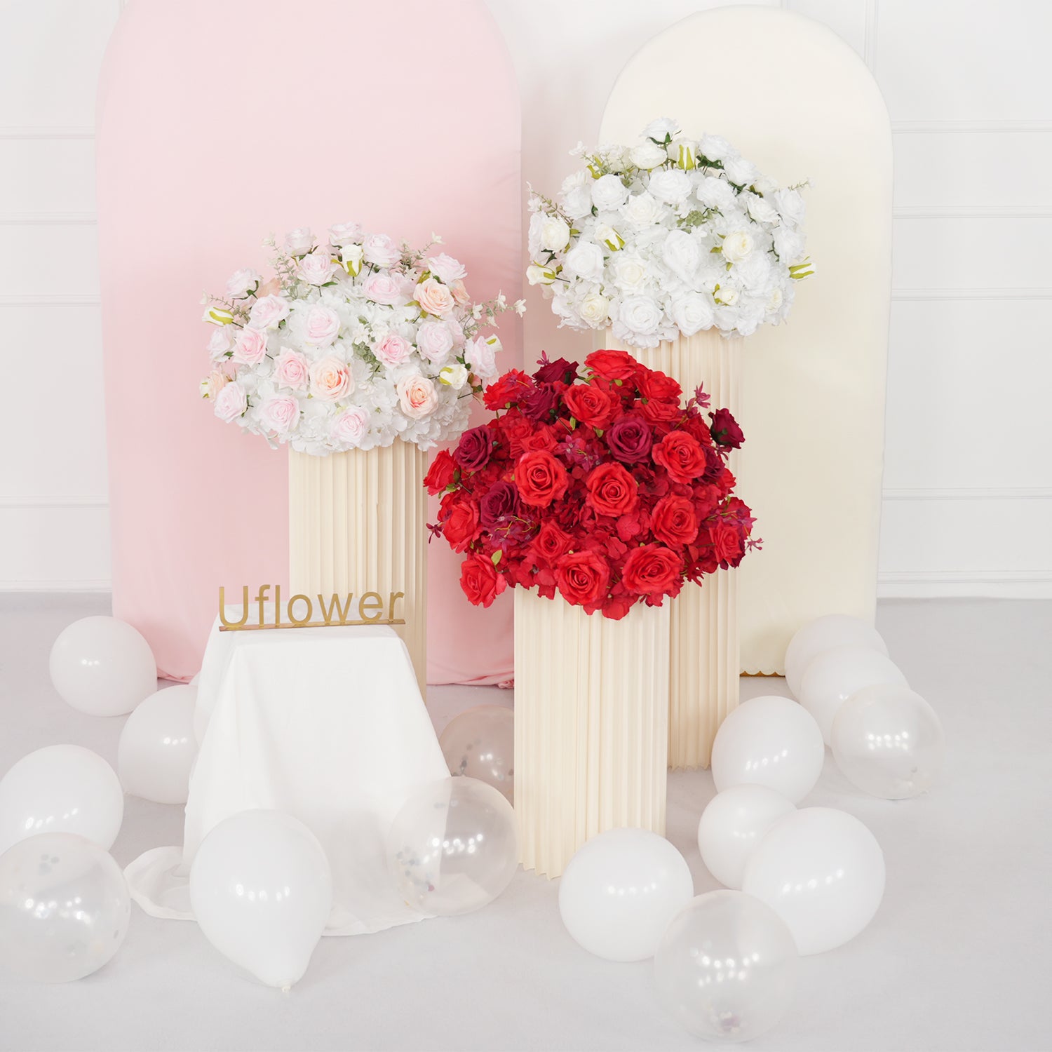 Hydrangea Rose Wedding Table Centerpiece Decor Figure 1